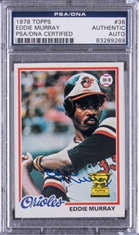 1978 Topps #36 Eddie Murray Signed Rookie Card – PSA/DNA Certified